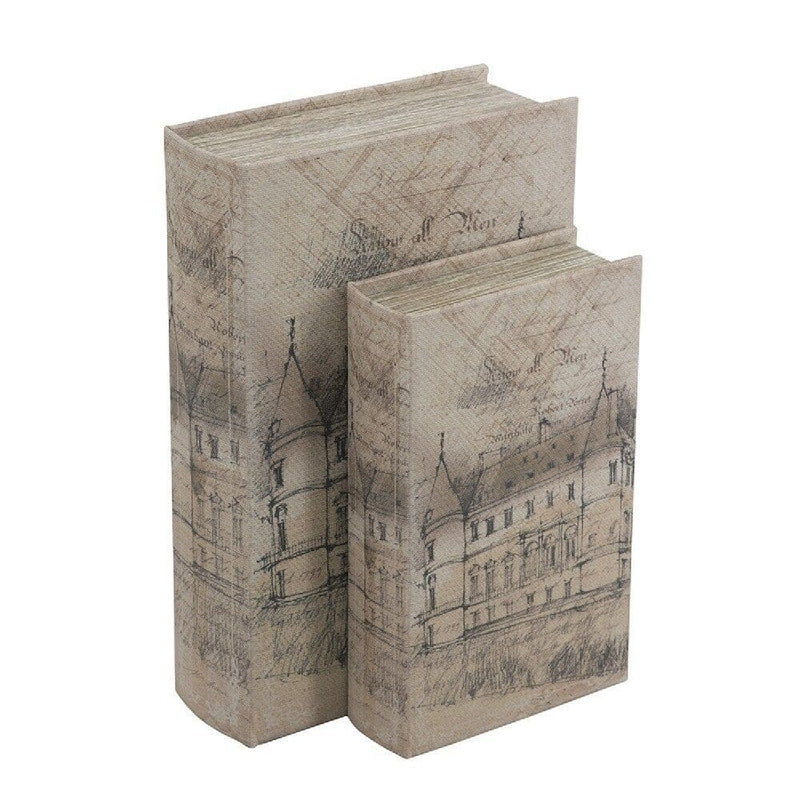 TARA Chateau Rambouillet Decorative Book Box Set Of 2 | TL7150