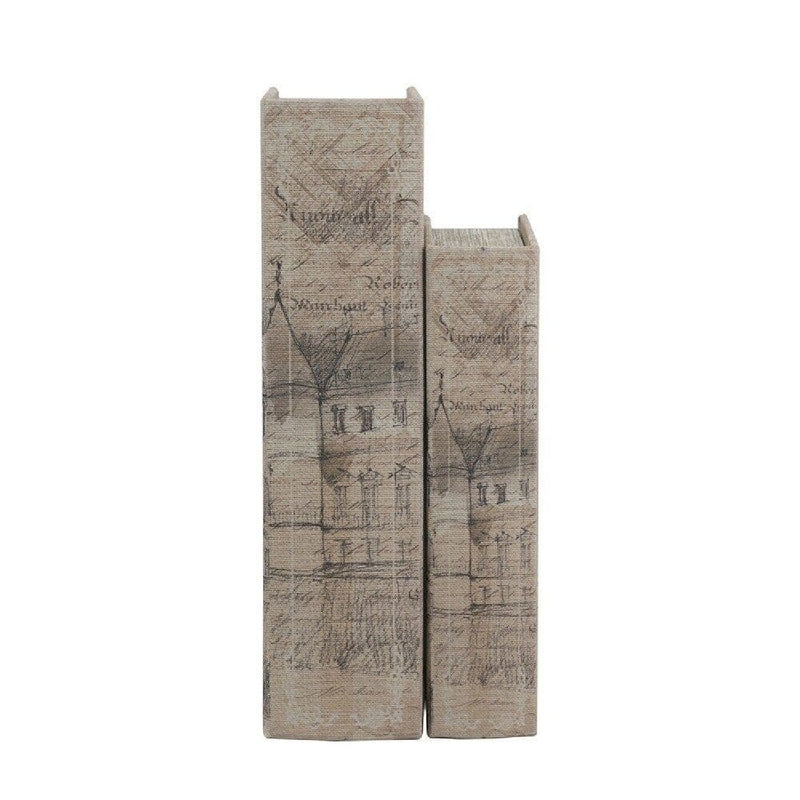 TARA Chateau Rambouillet Decorative Book Box Set Of 2 | TL7150