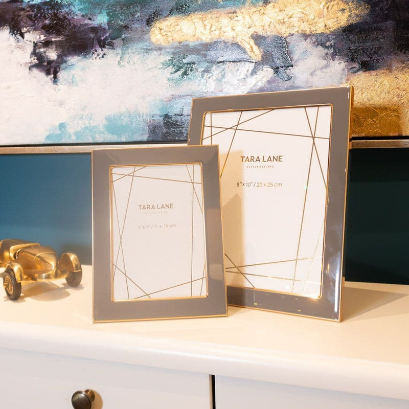 TARA  Ella Photo Frame  8x10 inch | Grey/ Gold  TL6370