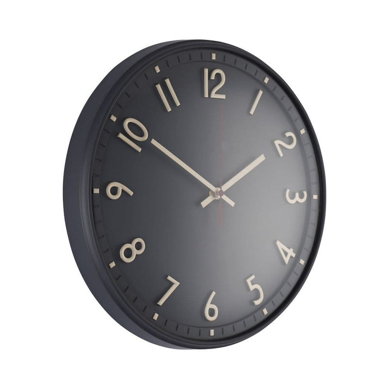 TARA Ember Wall Clock 36cm | Charcoal TL7205