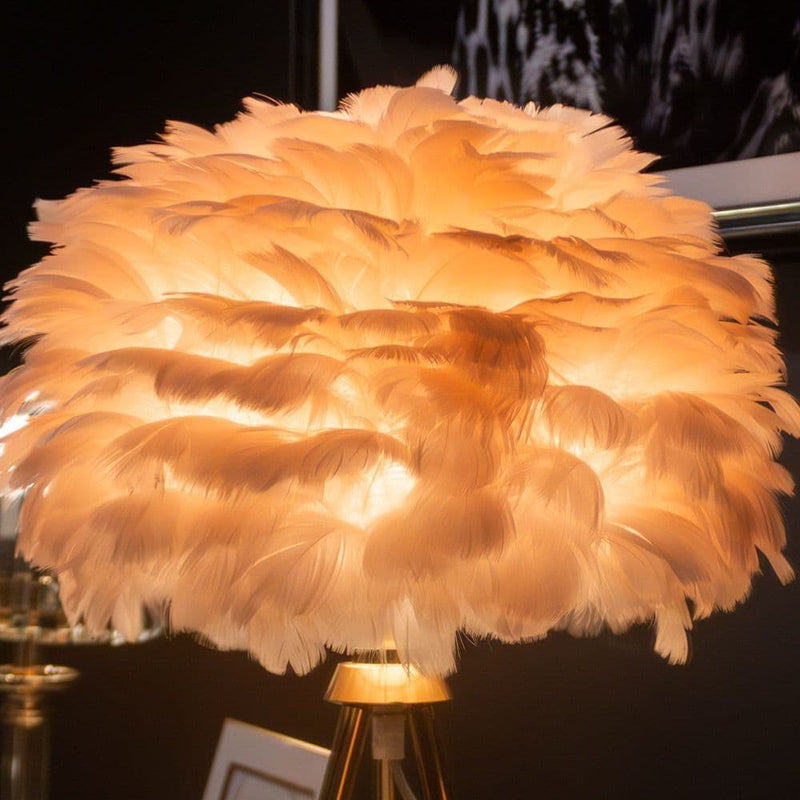 TARA Feather Table Lamp 50cm | Pink TL6132