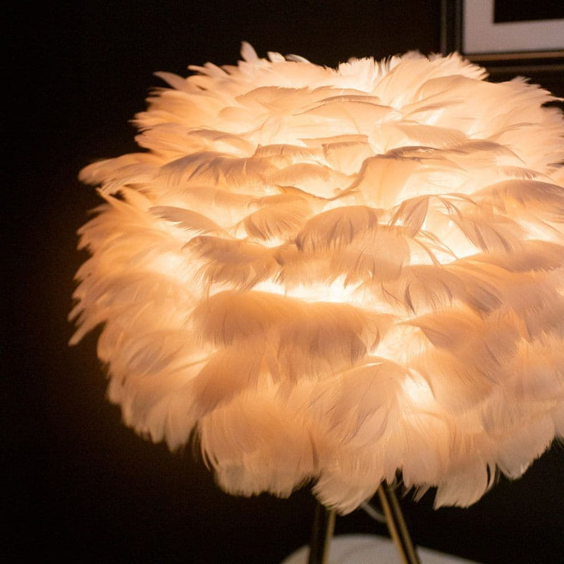 TARA Feather Table Lamp 50cm | Pink TL6132