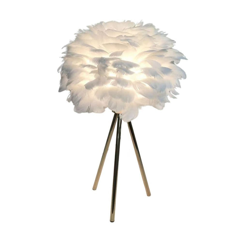 TARA Feather Table Lamp | White TL6131