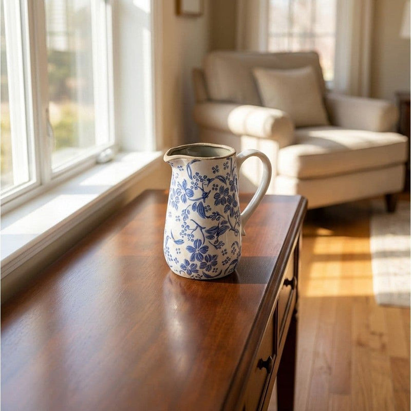 TARA Floral Pitcher | Blue  TL7295