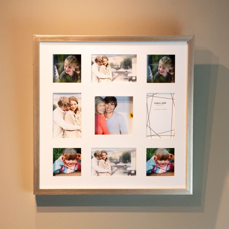 TARA   Gallery 3D Collage 9  Picture Frame | Champagne TL6671