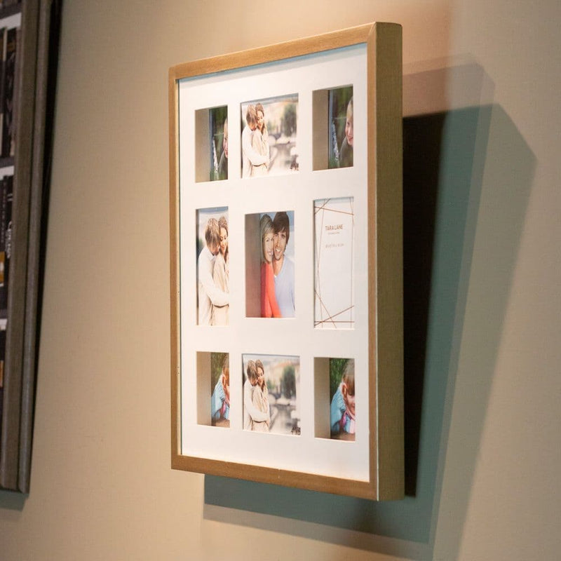 TARA   Gallery 3D Collage 9  Picture Frame | Champagne TL6671