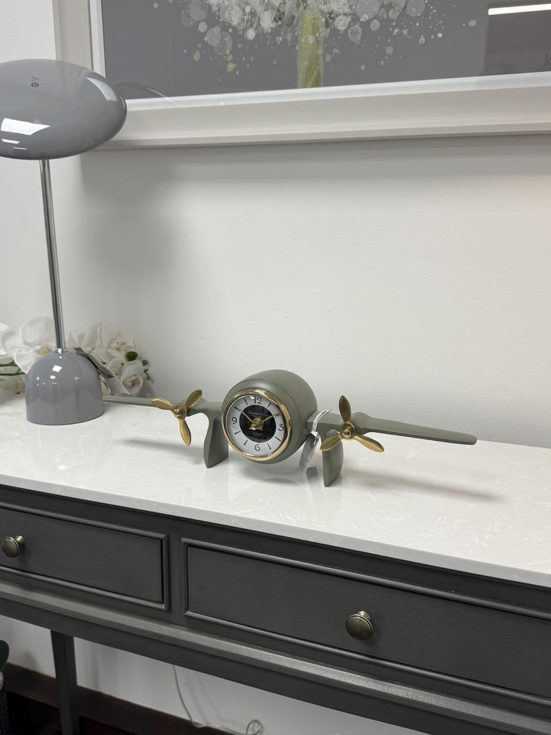 TARA  George and co. Aeroplane Clock| Green TL5946