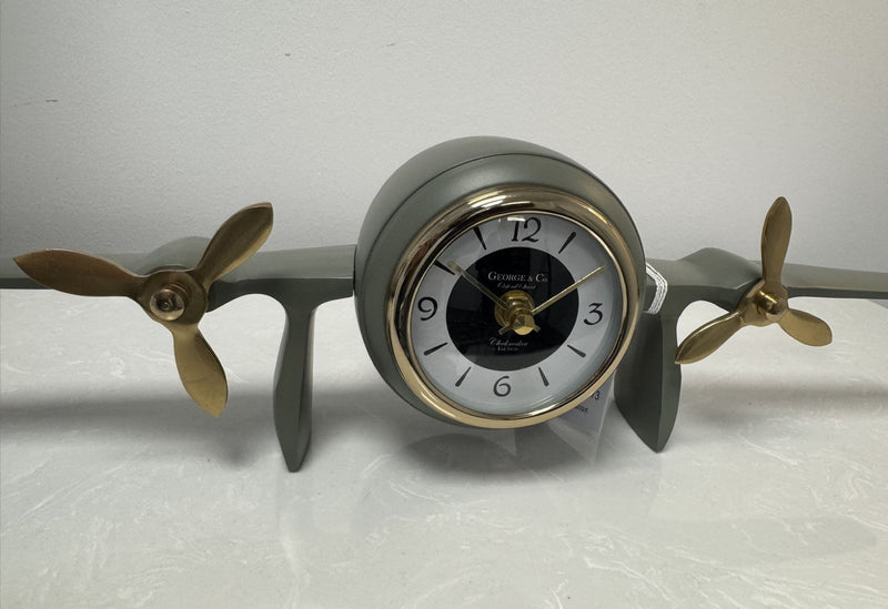 TARA  George and co. Aeroplane Clock| Green TL5946