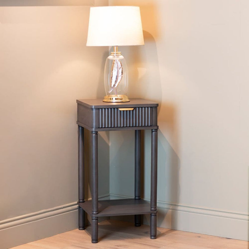 TARA Haman 1 Drawer Accent Table| Brown  TL6608