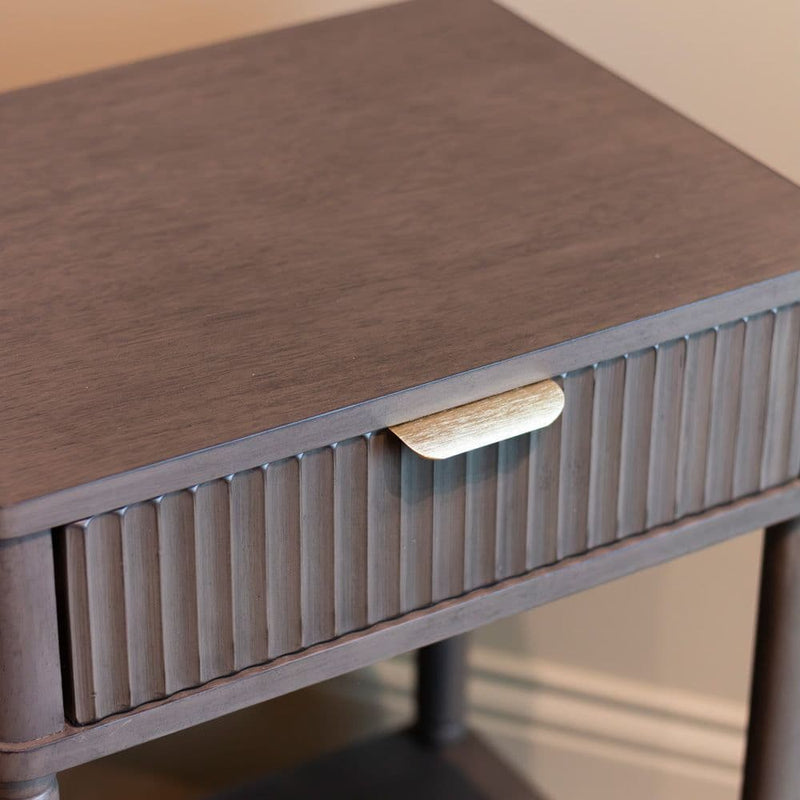 TARA Haman 1 Drawer End Table| Brown  TL6607