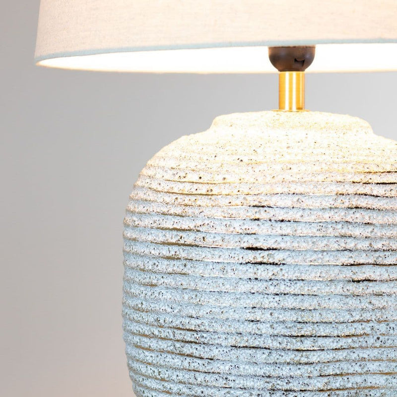 TARA Harlee  Ridged Ceramic Lamp  65cm | Natural TL6966