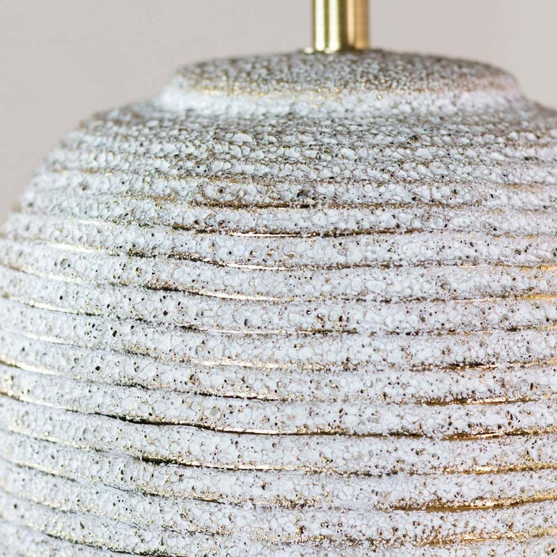 TARA Harlee  Ridged Ceramic Lamp  65cm | Natural TL6966