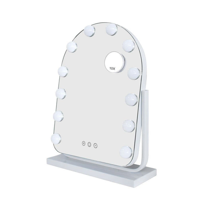 TARA  Hollywood Vanity Mirror  40X30cm | White TL6592
