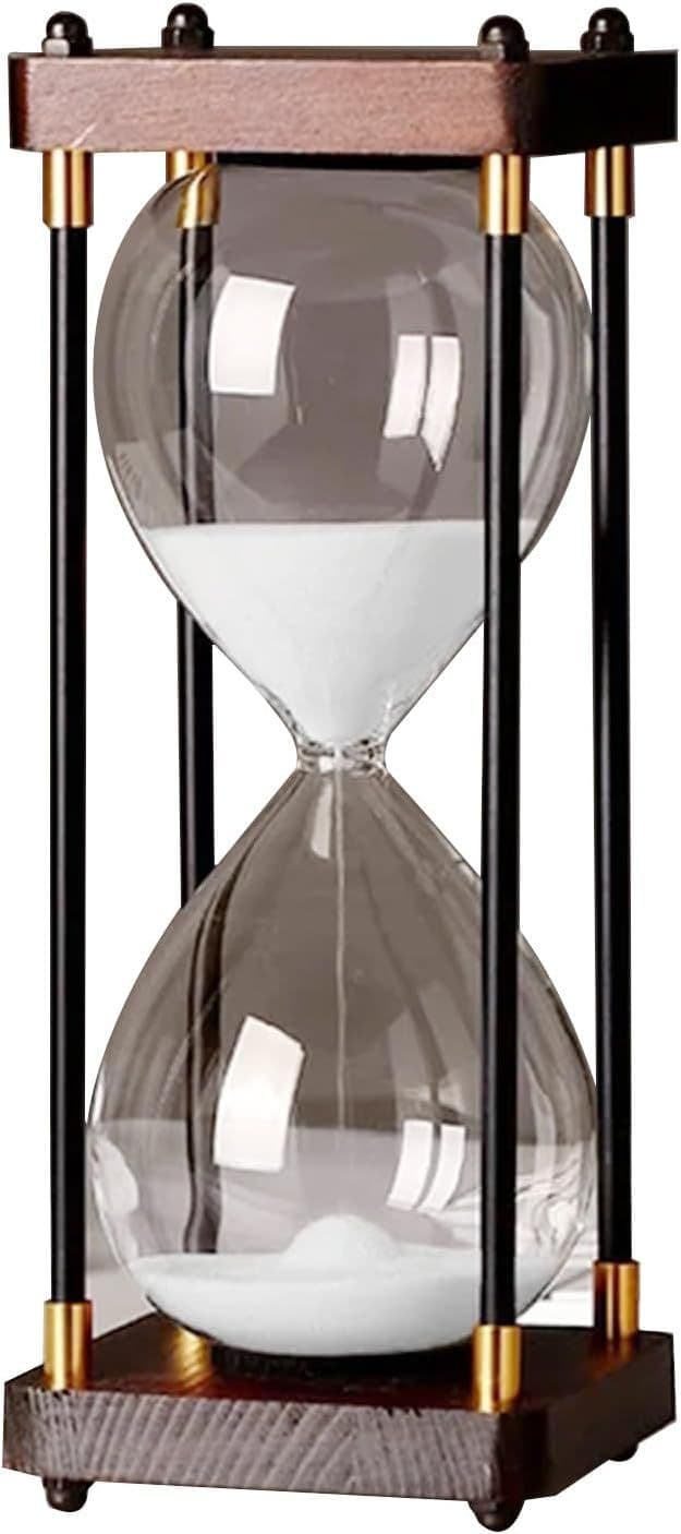 TARA Hourglass In Stand 15mins | White TL7115