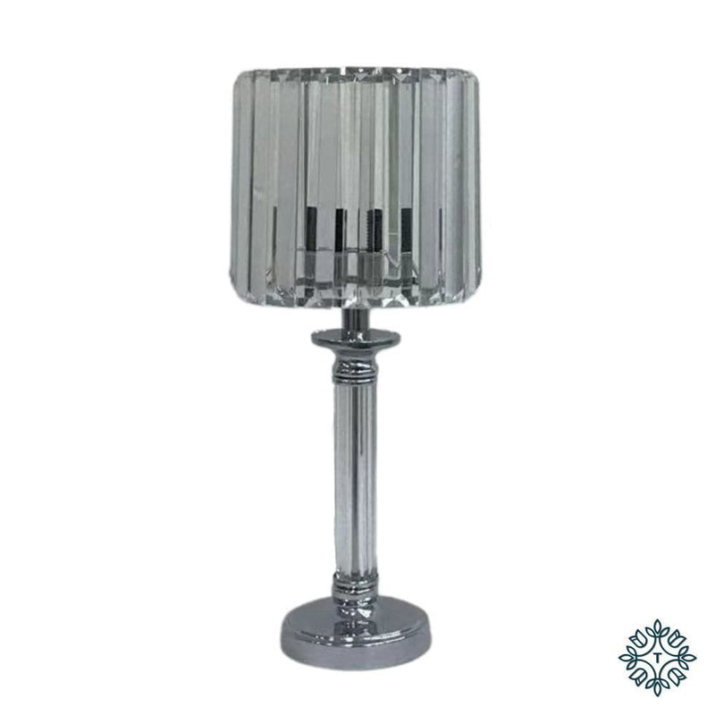 TARA Imogen Glass Lamp 40cm | Silver TL6126