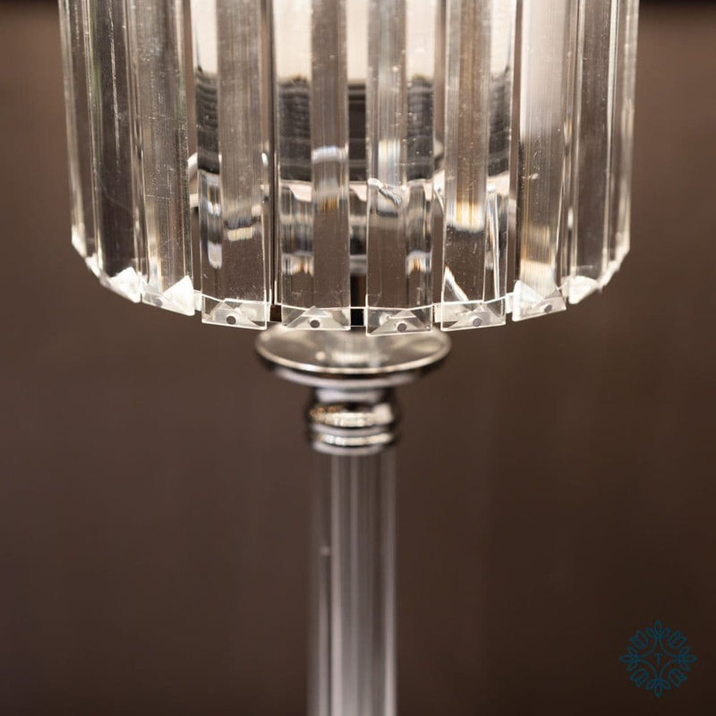 TARA Imogen Glass Lamp 40cm | Silver TL6126