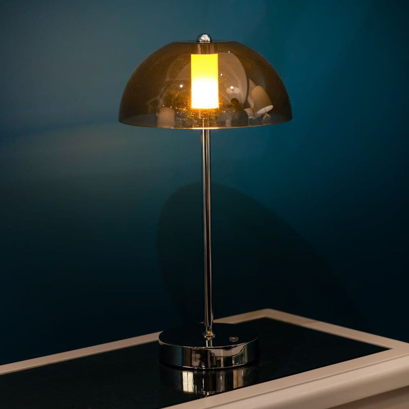 TARA Jada USB Rechargeable Lamp| Silver TL6682