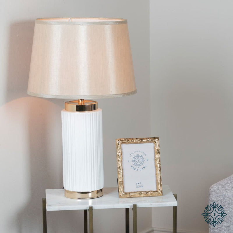Tara Lacey  Table Lamp 59 cm | White/ Gold TL5610