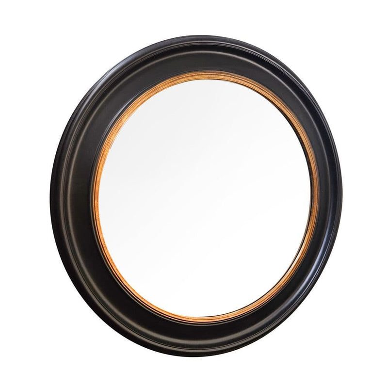 TARA Macy Round Mirror 90cm| Black TL6453