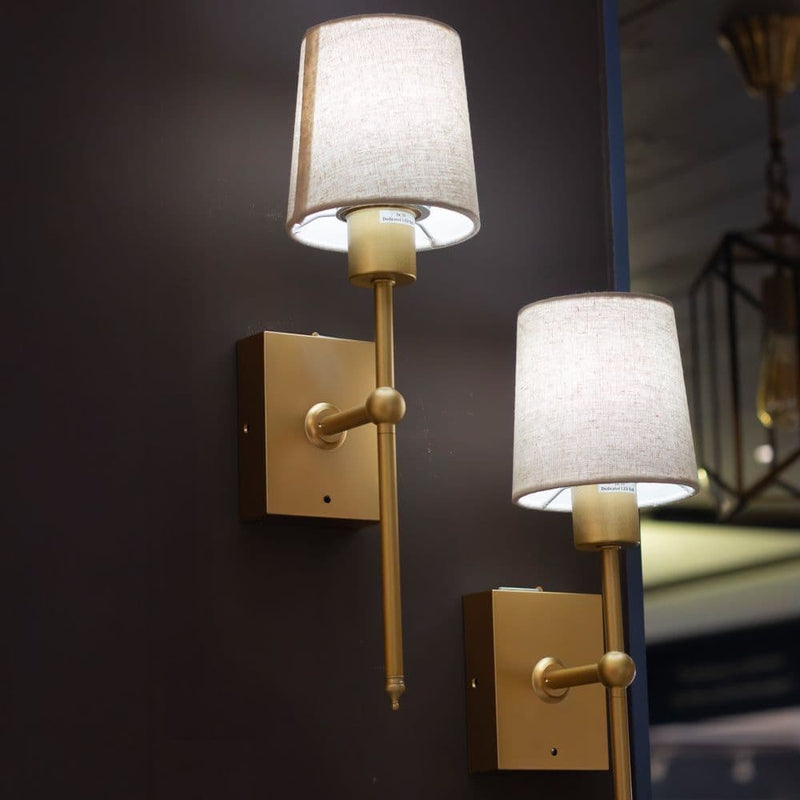 TARA  Madison Rechargeable Wall light Set Of 2| Gold TL7064