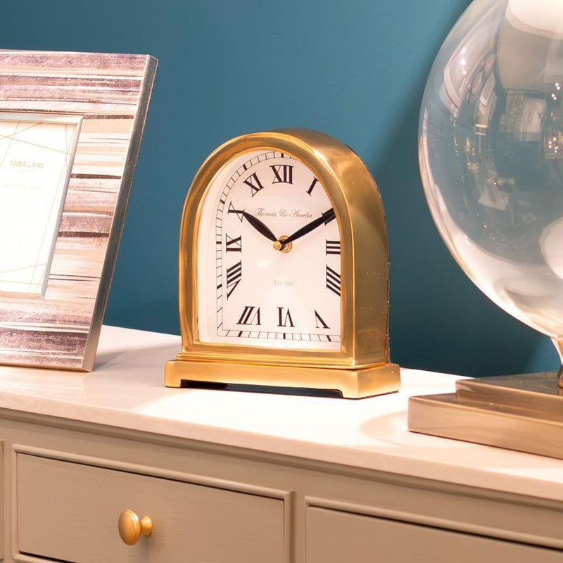 TARA Mantel Arch Clock | Gold TL6876