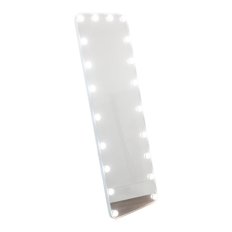 TARA Modena Leg Bulb Cheval Mirror  160x50cm |White TL7008