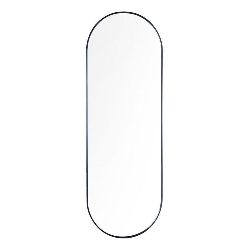 TARA  Modena Pill Shape Wall Mirror 40x120cm  | Black TL7233