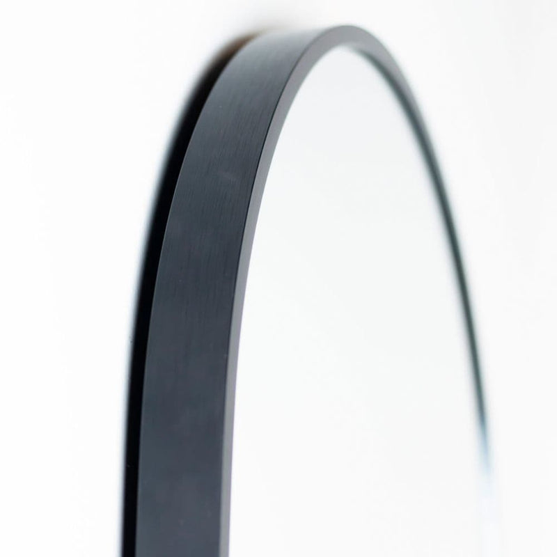 TARA  Modena Pill Shape Wall Mirror 40x120cm  | Black TL7233