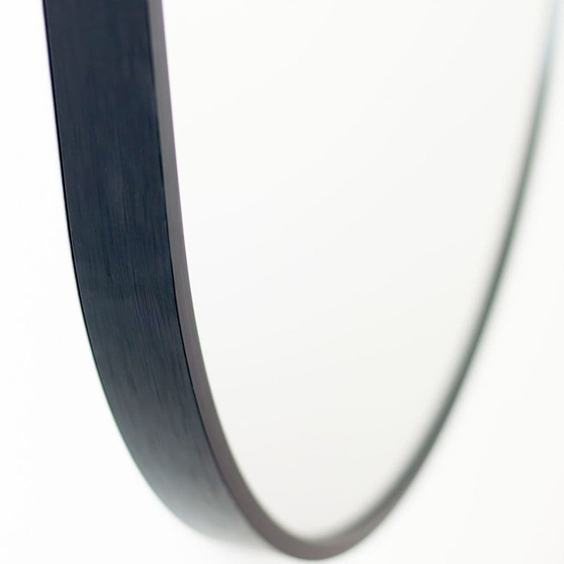 TARA  Modena Pill Shape Wall Mirror 40x120cm  | Black TL7233
