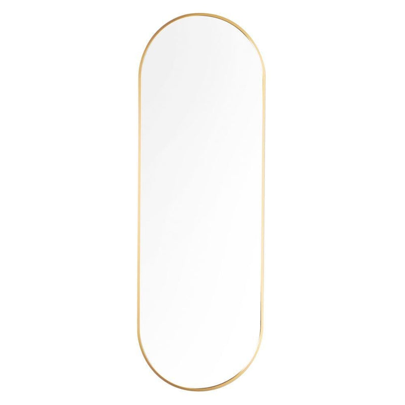 TARA  Modena Pill Shape  Wall Mirror 40x120cm  | Gold TL7232