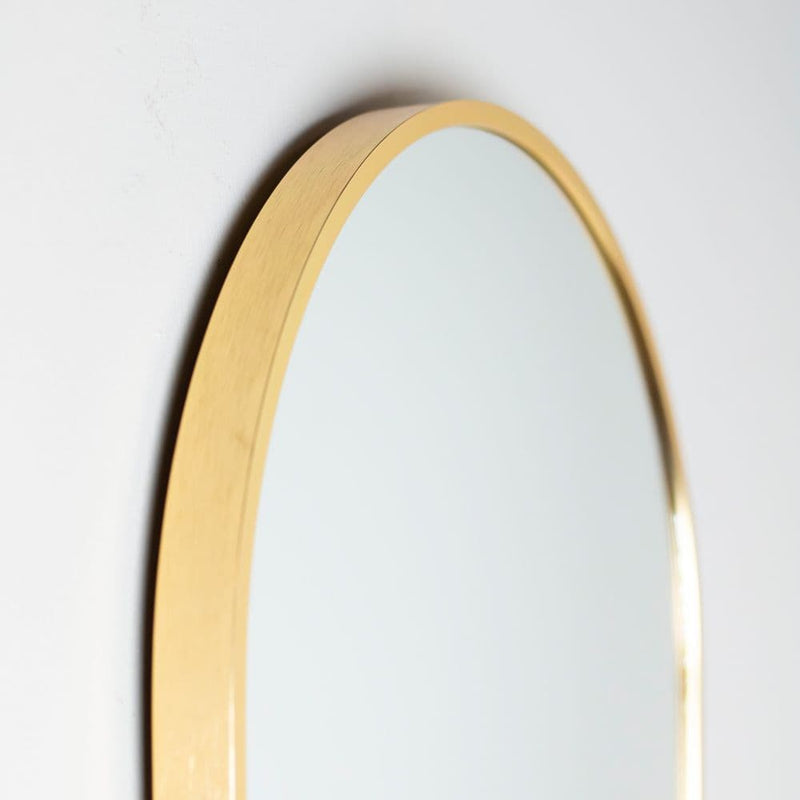 TARA  Modena Pill Shape  Wall Mirror 40x120cm  | Gold TL7232
