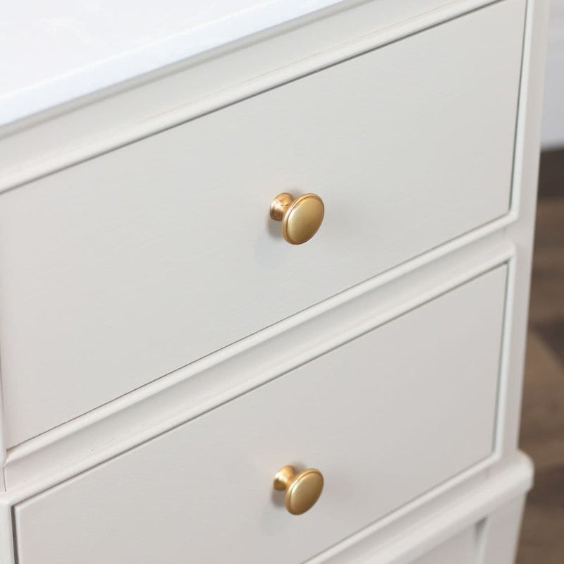 TARA Monroe 2 Drawer Accent Table With Marble Top | Natural TL7221