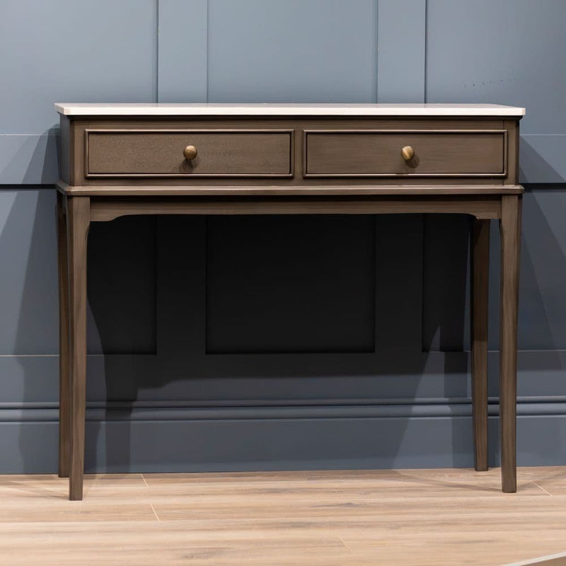 TARA  Monroe 2 Drawer Console With Marble Top| TL6597