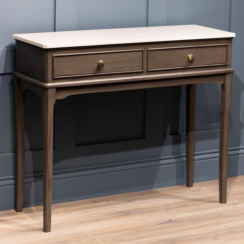 TARA  Monroe 2 Drawer Console With Marble Top| TL6597