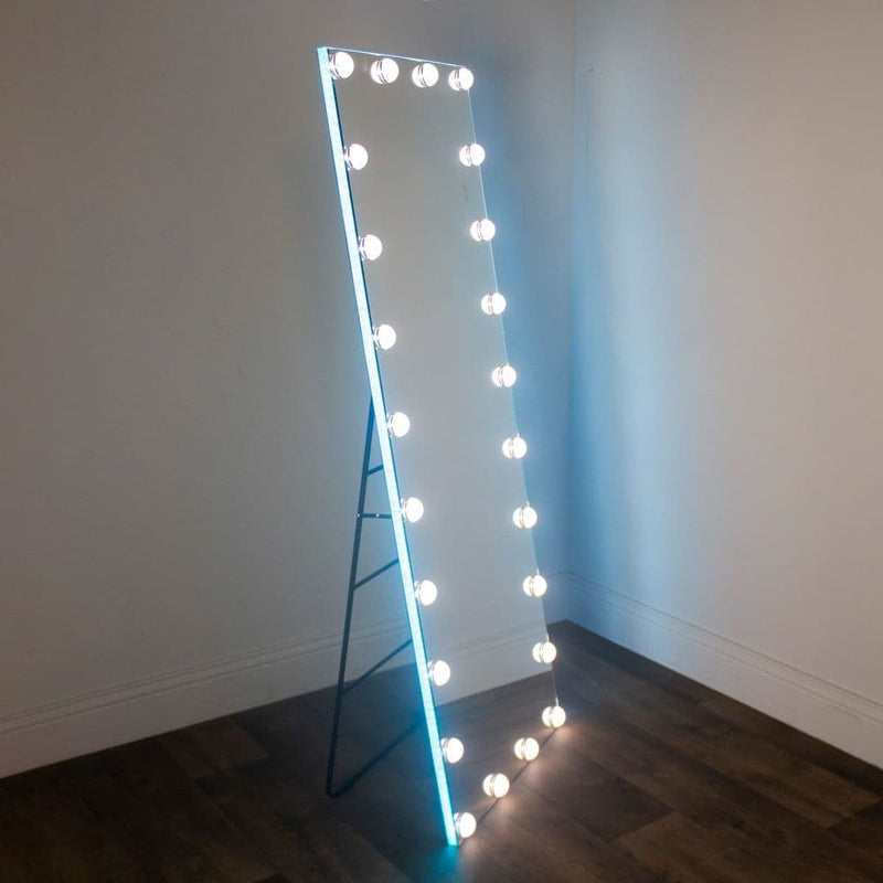 TARA  RGB Strip and bulb Floor Mirror | TL6866