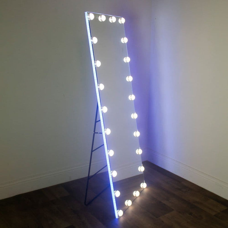 TARA  RGB Strip and bulb Floor Mirror | TL6866