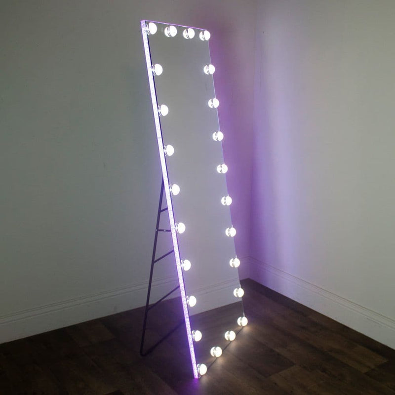 TARA  RGB Strip and bulb Floor Mirror | TL6866