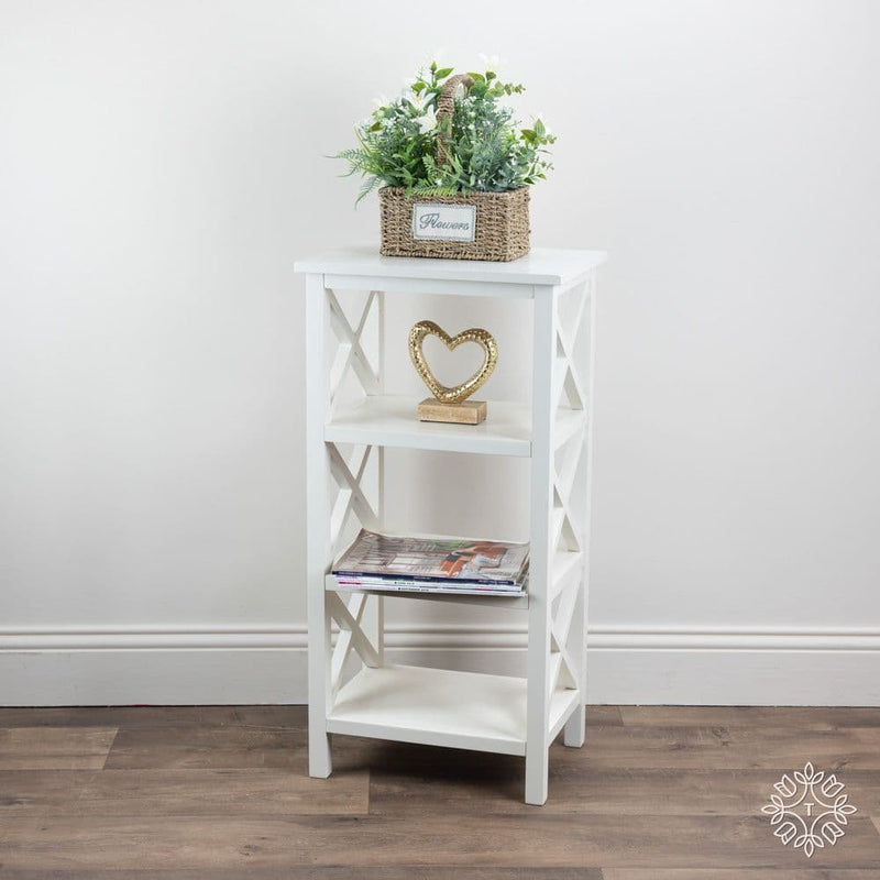 TARA Rivera 4 Tier Shelf | White TL6052
