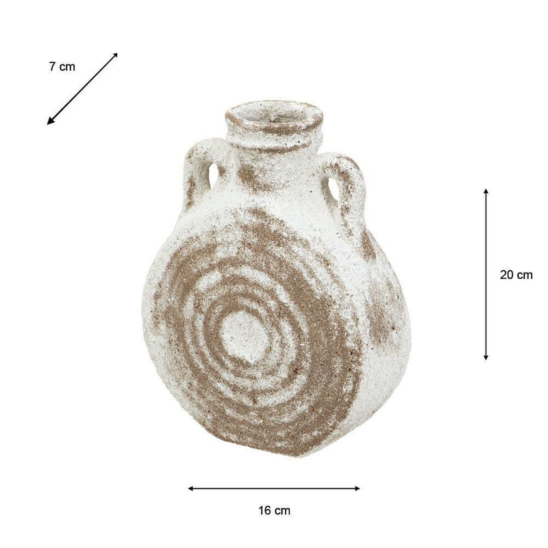 TARA Rustic Vase 20cm | Sand TL7332