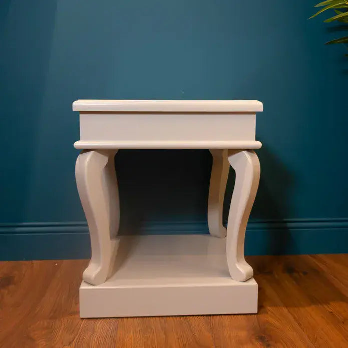 TARA Scroll End Table  | Grey  TL6321