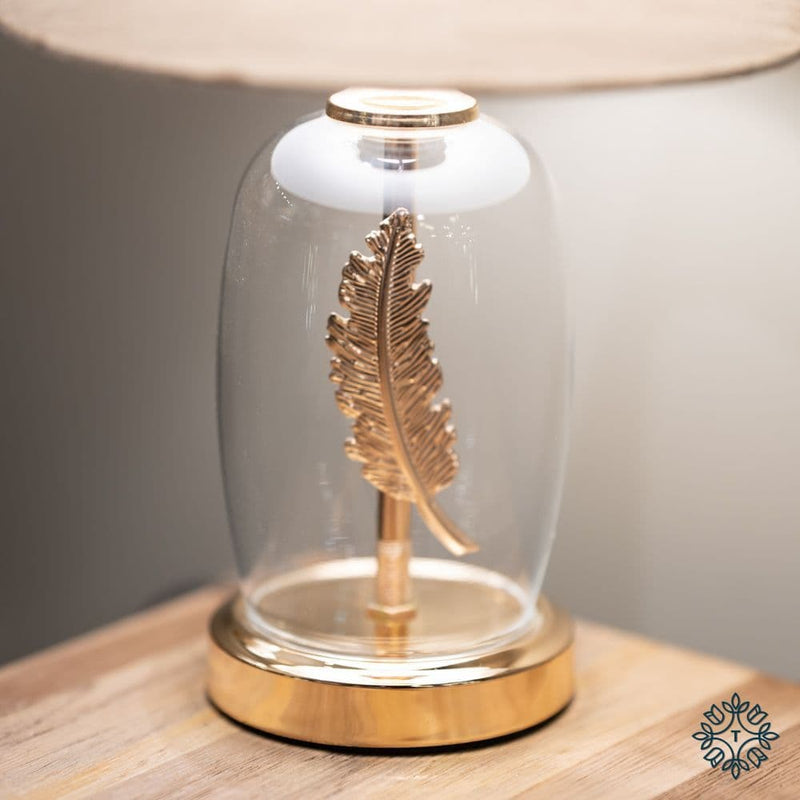 TARA Sora feather Bedside lamp 33cm | Gold TL6128
