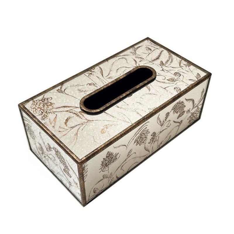TARA Vela Rectangle Tissue Box |Gold  TL618