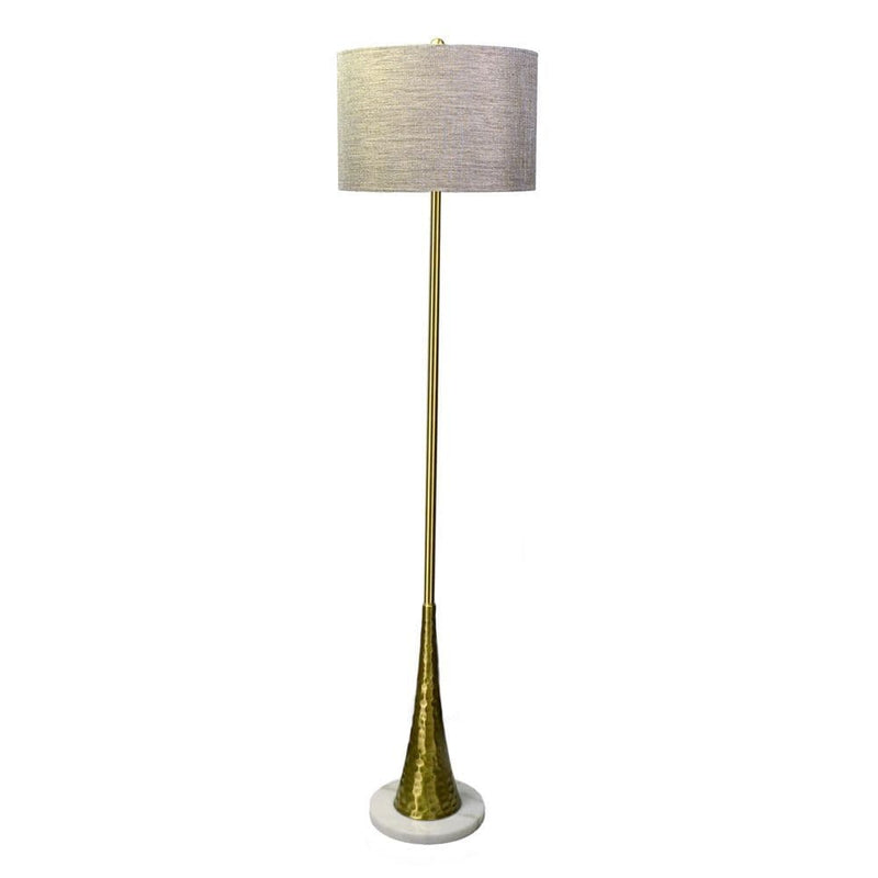 TARA  Zoe Hammered Floor Lamp 165cm | Brass TL6628