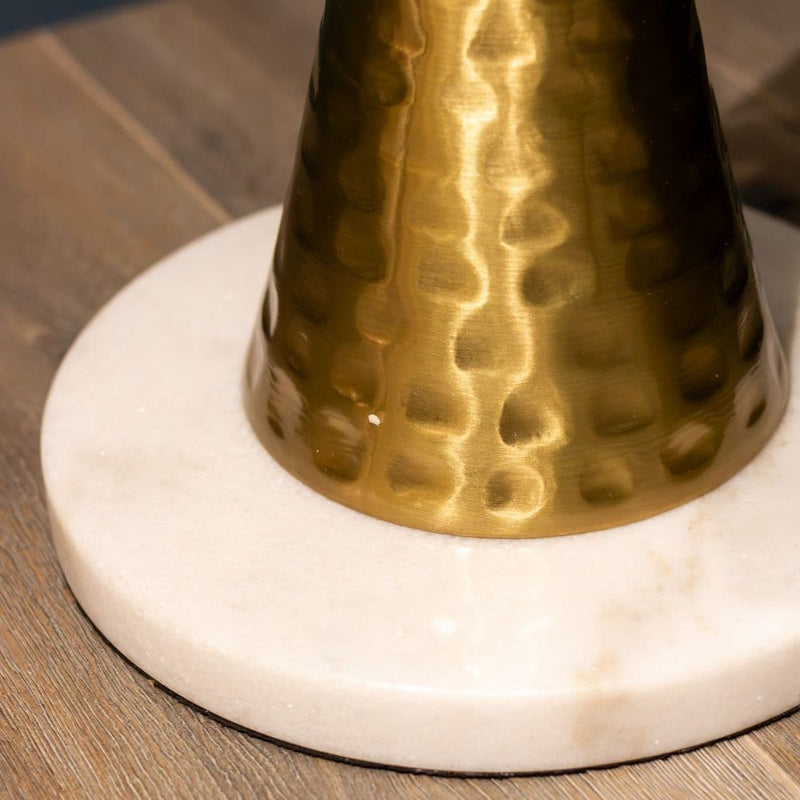 TARA  Zoe Hammered Floor Lamp 165cm | Brass TL6628