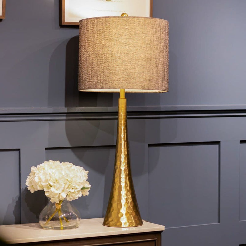 TARA  Zoe Hammered Lamp  79CM   | Brass TL6627