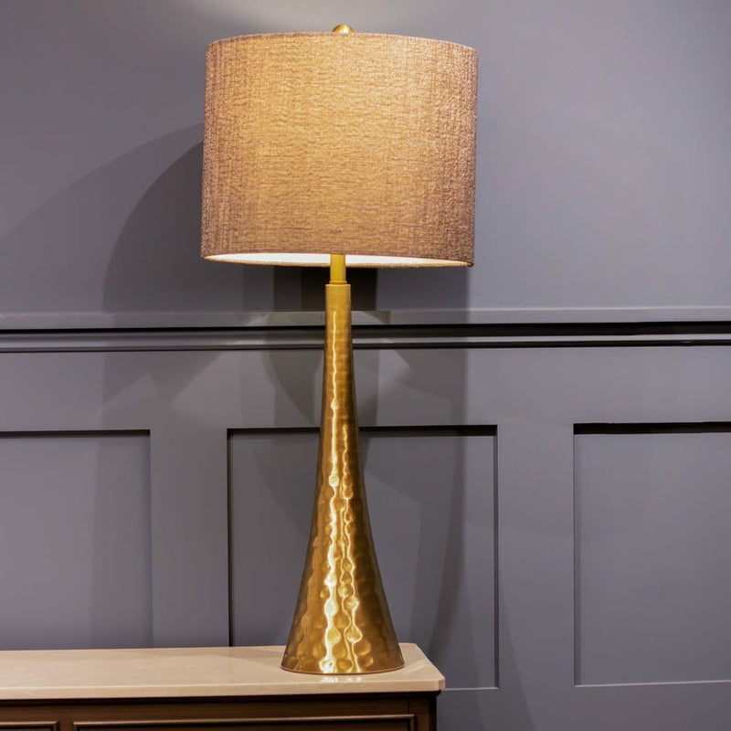 TARA  Zoe Hammered Lamp  79CM   | Brass TL6627