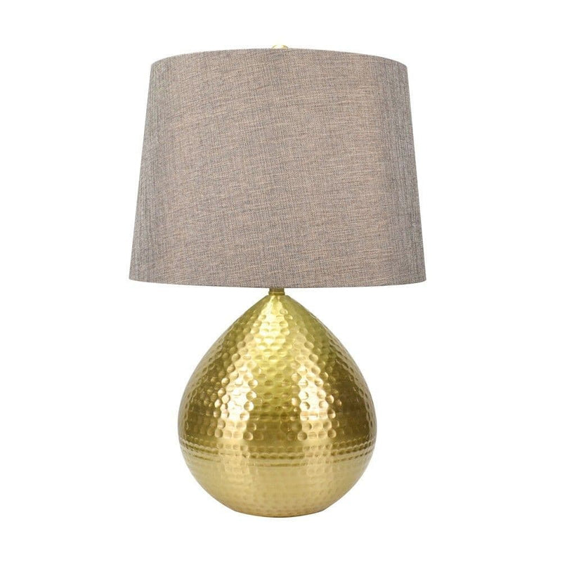 TARA Zoe Hammered Table Lamp 56cm | Brass TL6630