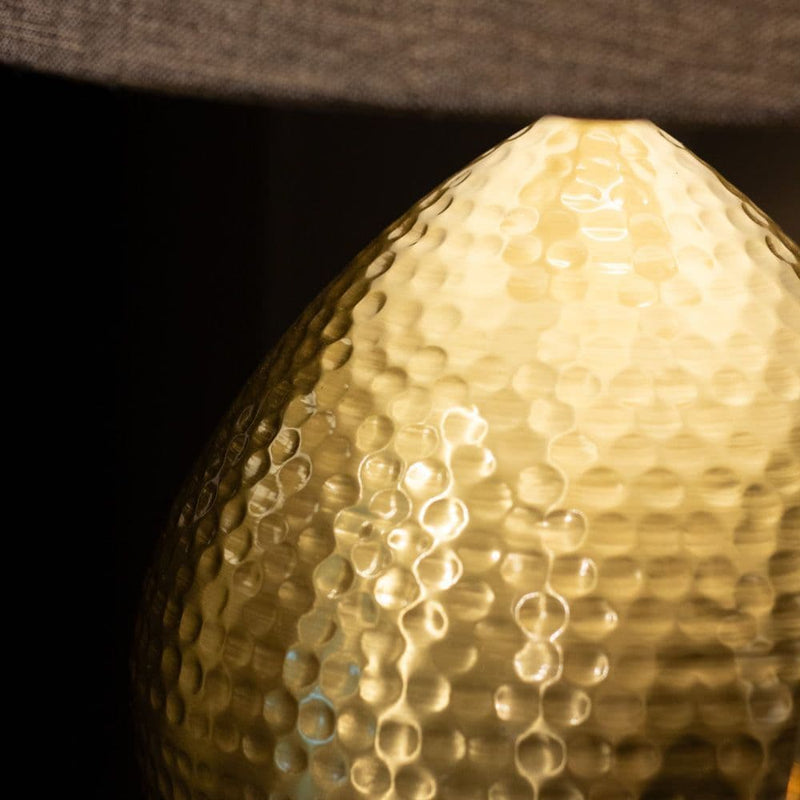 TARA Zoe Hammered Table Lamp 56cm | Brass TL6630