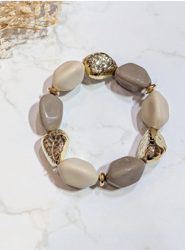LOLO & YAYA Elastic Bracelets | Taupe 46693