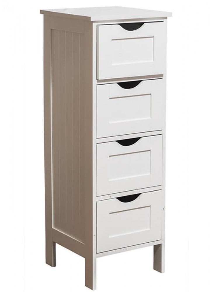 The Grange Collection 4 Drawer Storage Unit | Whie BM2